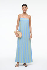 LAURA LINEN DRESS | SEAPORT STRIPE